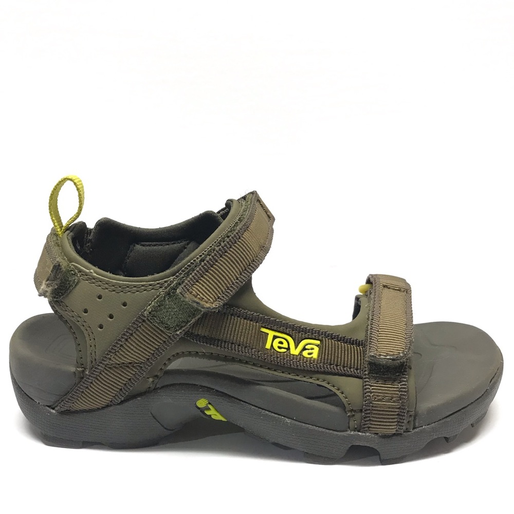 Teva Boys Tanza Brown Olive Sport Sandals Size 1
